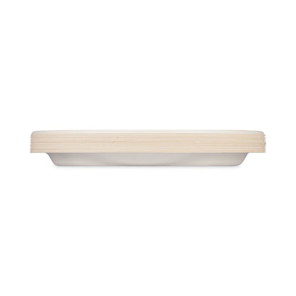 Hefty ECOSAVE Tableware, Plate, Bagasse, 10.13" dia, White, 16/Pack