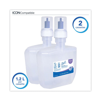 Scott Control Super Moisturizing Foam Hand Sanitizer, 1,200 mL Cassette, Unscented, 2/Carton