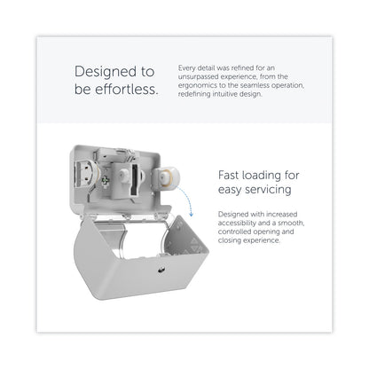 Kimberly-Clark Professional* ICON Coreless Standard Roll Toilet Paper Dispenser, 8.43 x 13 x 7.25, White Mosaic