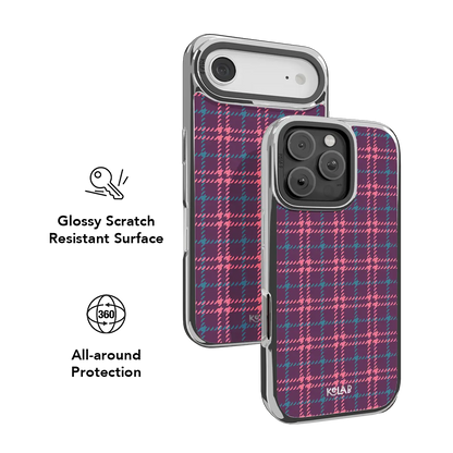 Orchid Tweed | Purple Plaid iPhone Case