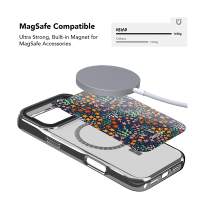 Midnight Meadow | Vibrant Wildflower iPhone Case