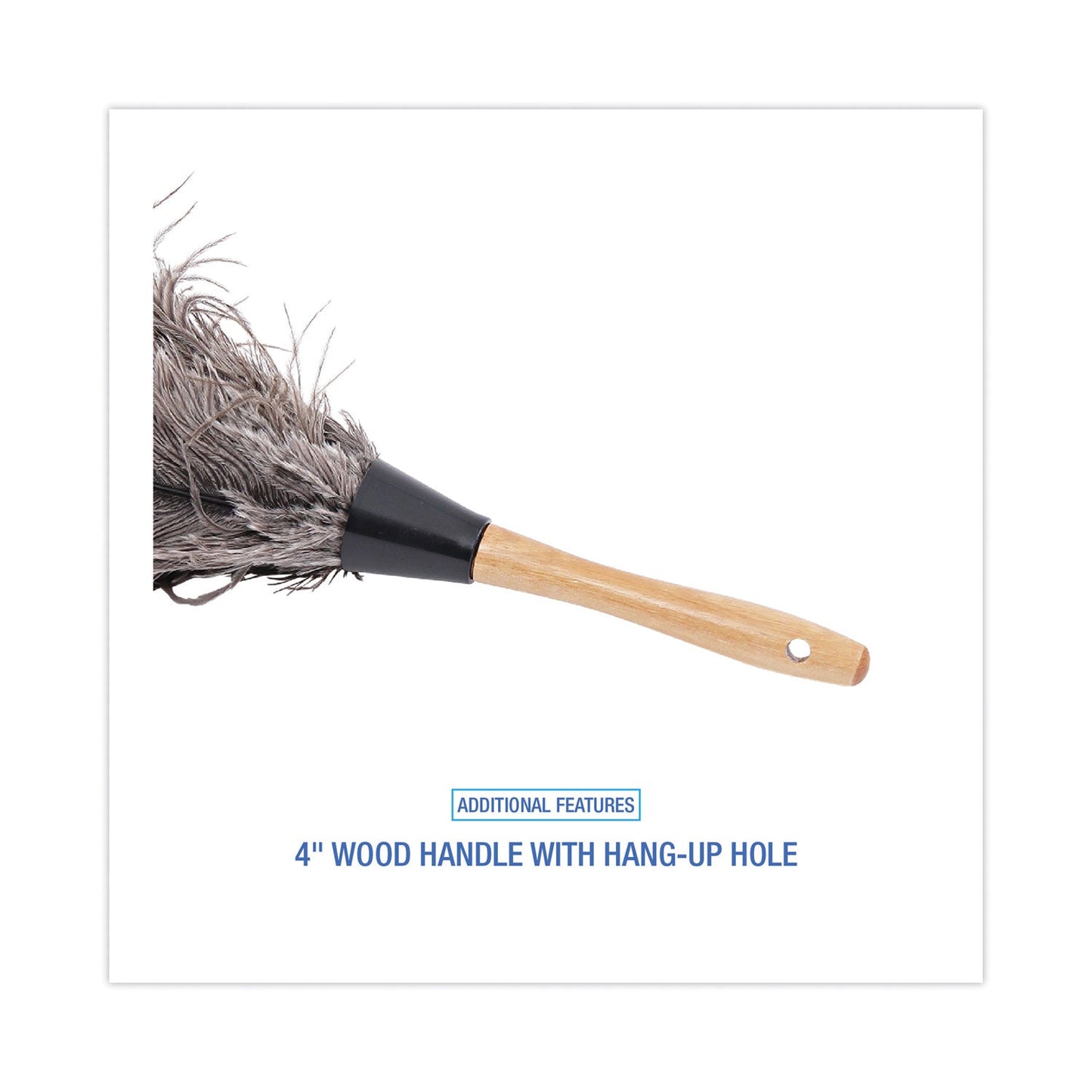 Boardwalk Professional Ostrich Feather Duster, 4" Handle