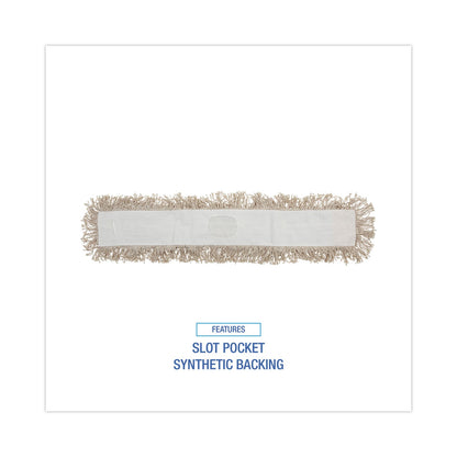 Boardwalk Mop Head, Dust, Cotton, 36 x 3, White