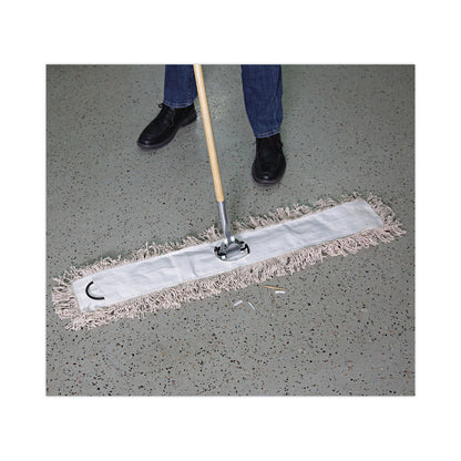 Boardwalk Mop Head, Dust, Cotton, 36 x 3, White