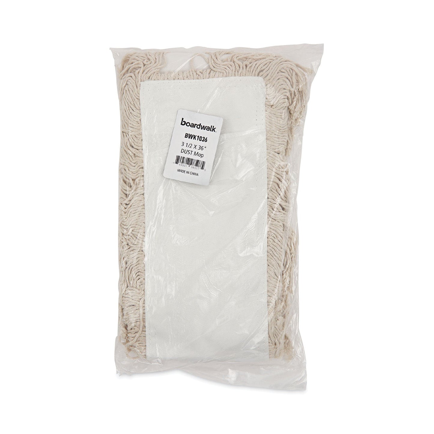 Boardwalk Mop Head, Dust, Cotton, 36 x 3, White
