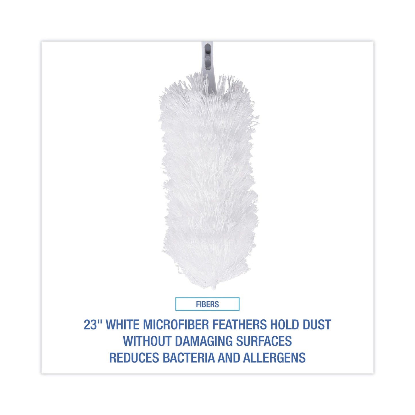 Boardwalk MicroFeather Duster, Microfiber Feathers, Washable, 23", White