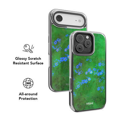 Forget Me Meadow | Vibrant Green Floral iPhone Case