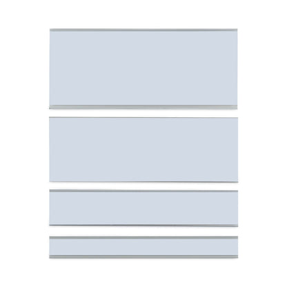 C-Line Clear Magnetic Label Holders, Side Load, 6 x 0.5, 10/Pack