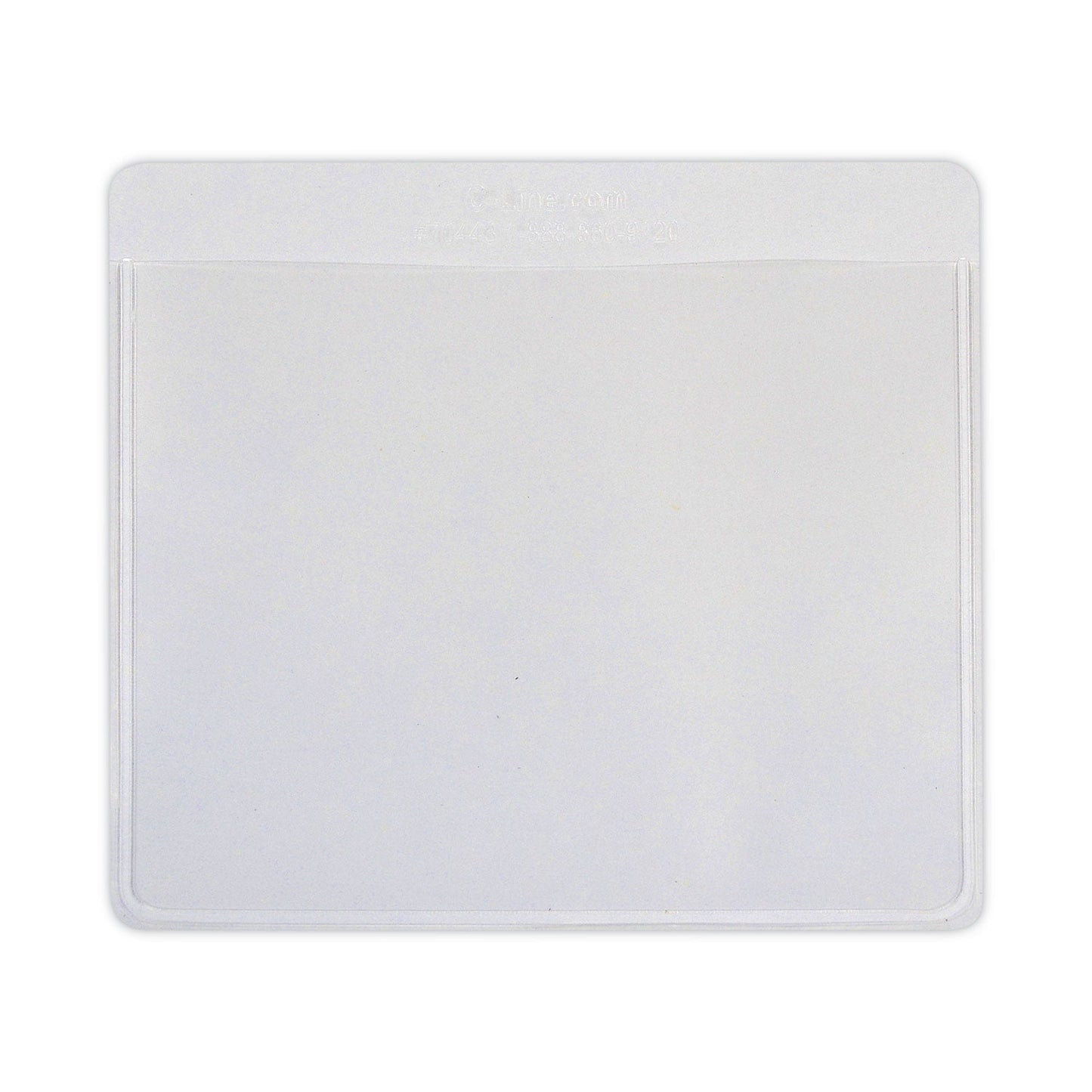 C-Line Self-Adhesive Labeling Pockets, Top Load, 3.75 x 3, Clear, 25/Pack