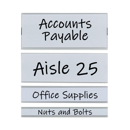 C-Line Clear Magnetic Label Holders, Side Load, 6 x 1, 10/Pack