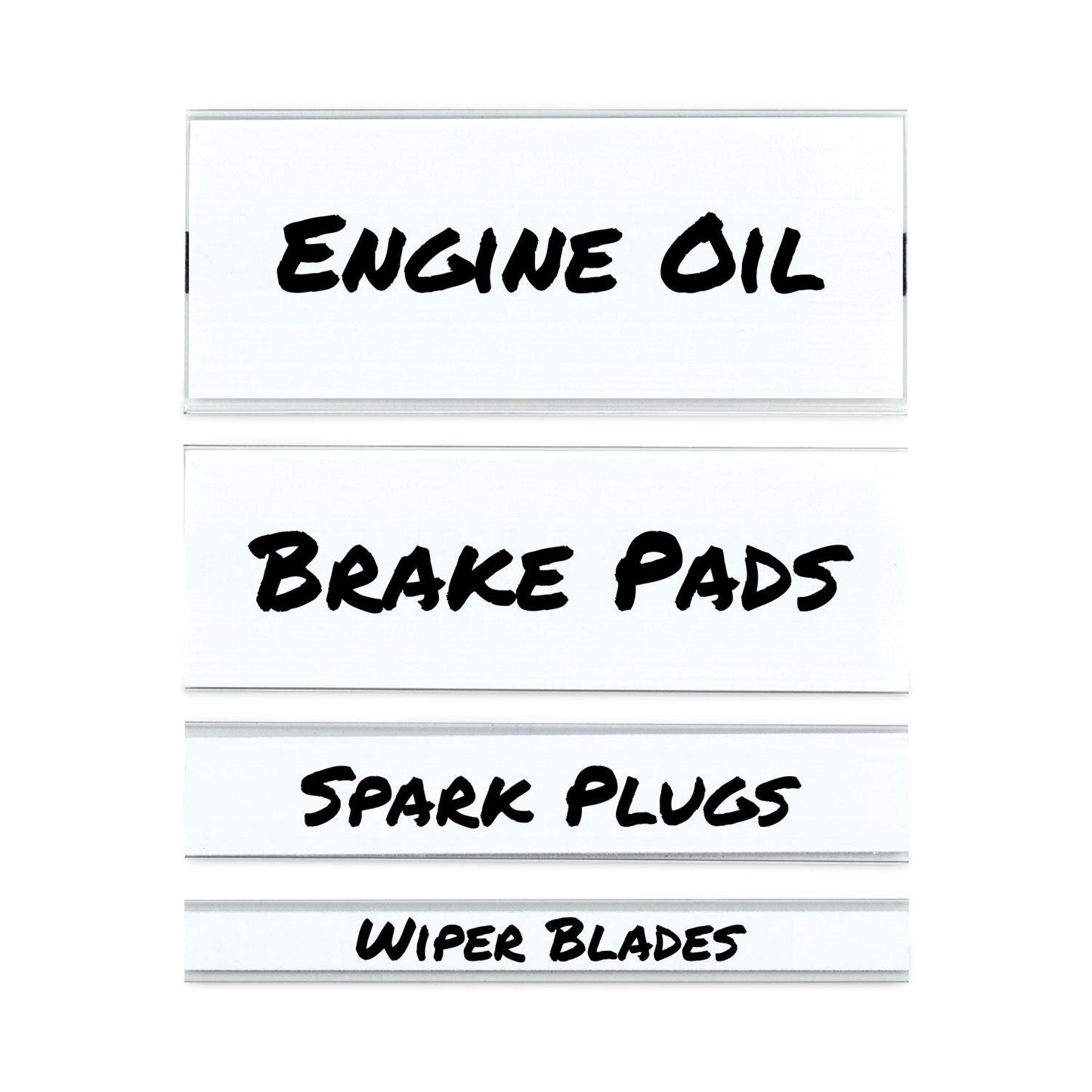 C-Line Clear Magnetic Label Holders, Side Load, 6 x 2, 10/Pack