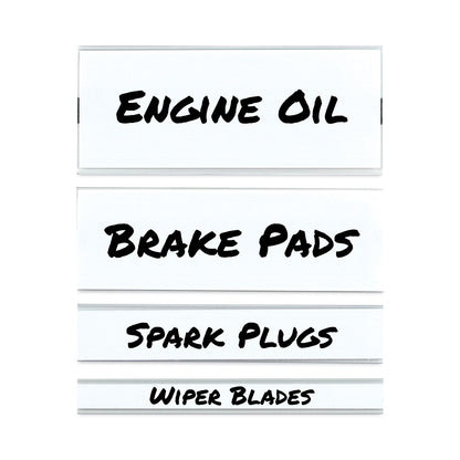 C-Line Clear Magnetic Label Holders, Side Load, 6 x 0.5, 10/Pack