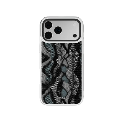 Viper Mesh | Teal Snakeskin Python Print iPhone Case