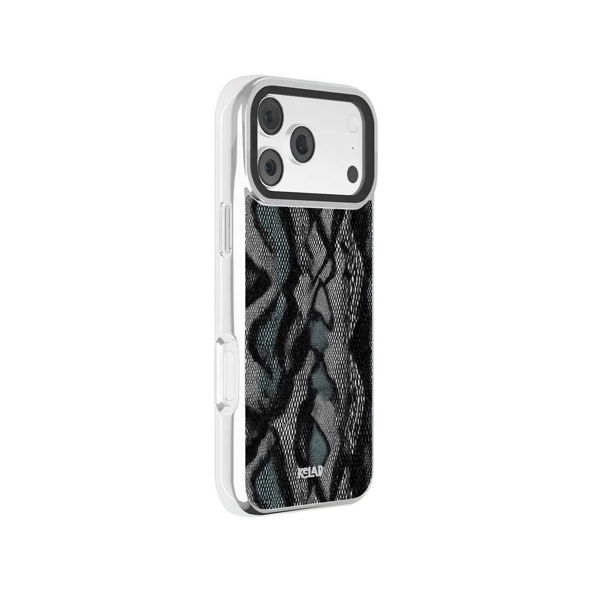 Viper Mesh | Teal Snakeskin Python Print iPhone Case
