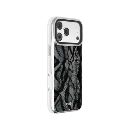 Viper Mesh | Teal Snakeskin Python Print iPhone Case