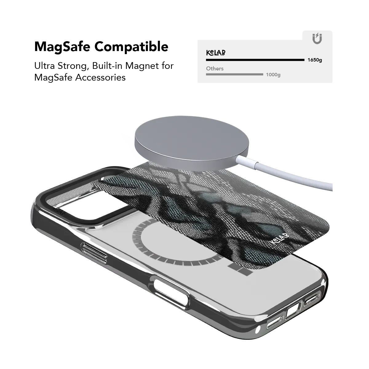 Viper Mesh | Teal Snakeskin Python Print iPhone Case