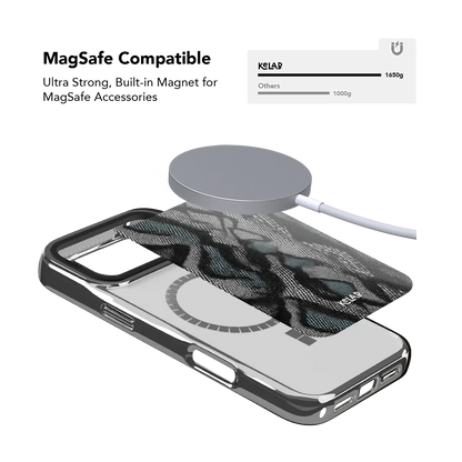 Viper Mesh | Teal Snakeskin Python Print iPhone Case