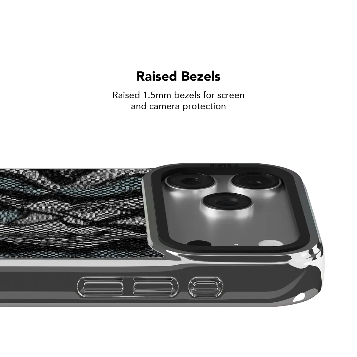 Viper Mesh | Teal Snakeskin Python Print iPhone Case