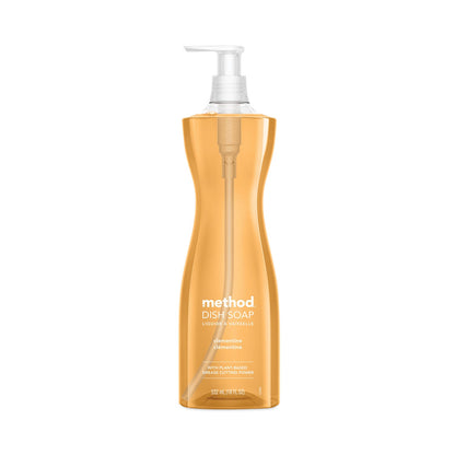 Method Dish Soap, Clementine, 18 oz Pump Bottle, 6/Carton