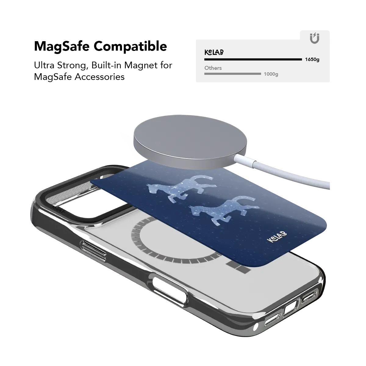 Pegasus Night | Blue Horse iPhone Case