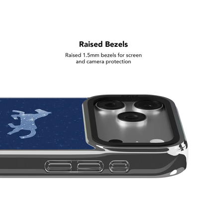 Pegasus Night | Blue Horse iPhone Case