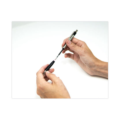 Zebra F-301 Ballpoint Pen, Retractable, Fine 0.7 mm, Blue Ink, Stainless Steel/Blue Barrel