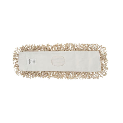 Boardwalk Industrial Dust Mop Head, Hygrade Cotton, 24w x 5d, White