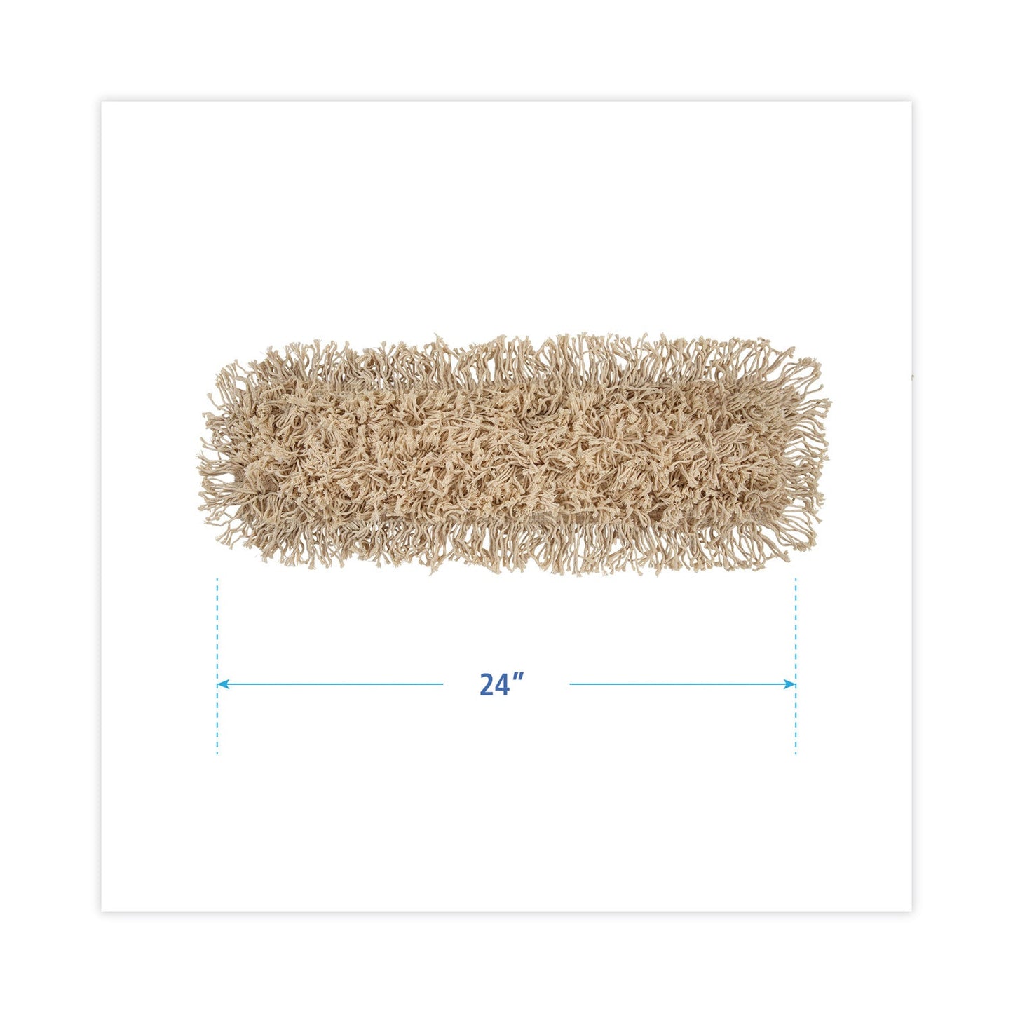Boardwalk Industrial Dust Mop Head, Hygrade Cotton, 24w x 5d, White
