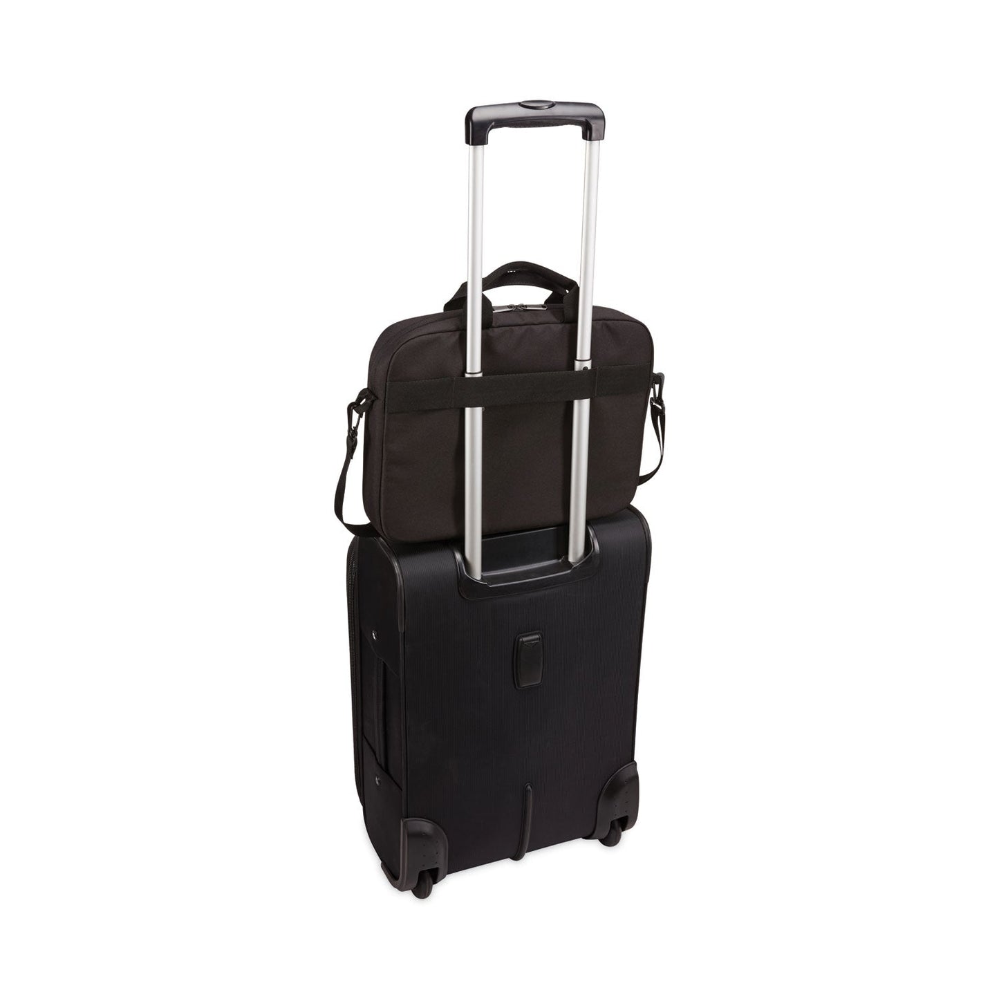 Case Logic Advantage Laptop Attache, Fits Devices Up to 15.6", Polyester, 16.1 x 2.8 x 13.8, Black