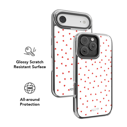 Minimalist Love | Red Heart iPhone Case