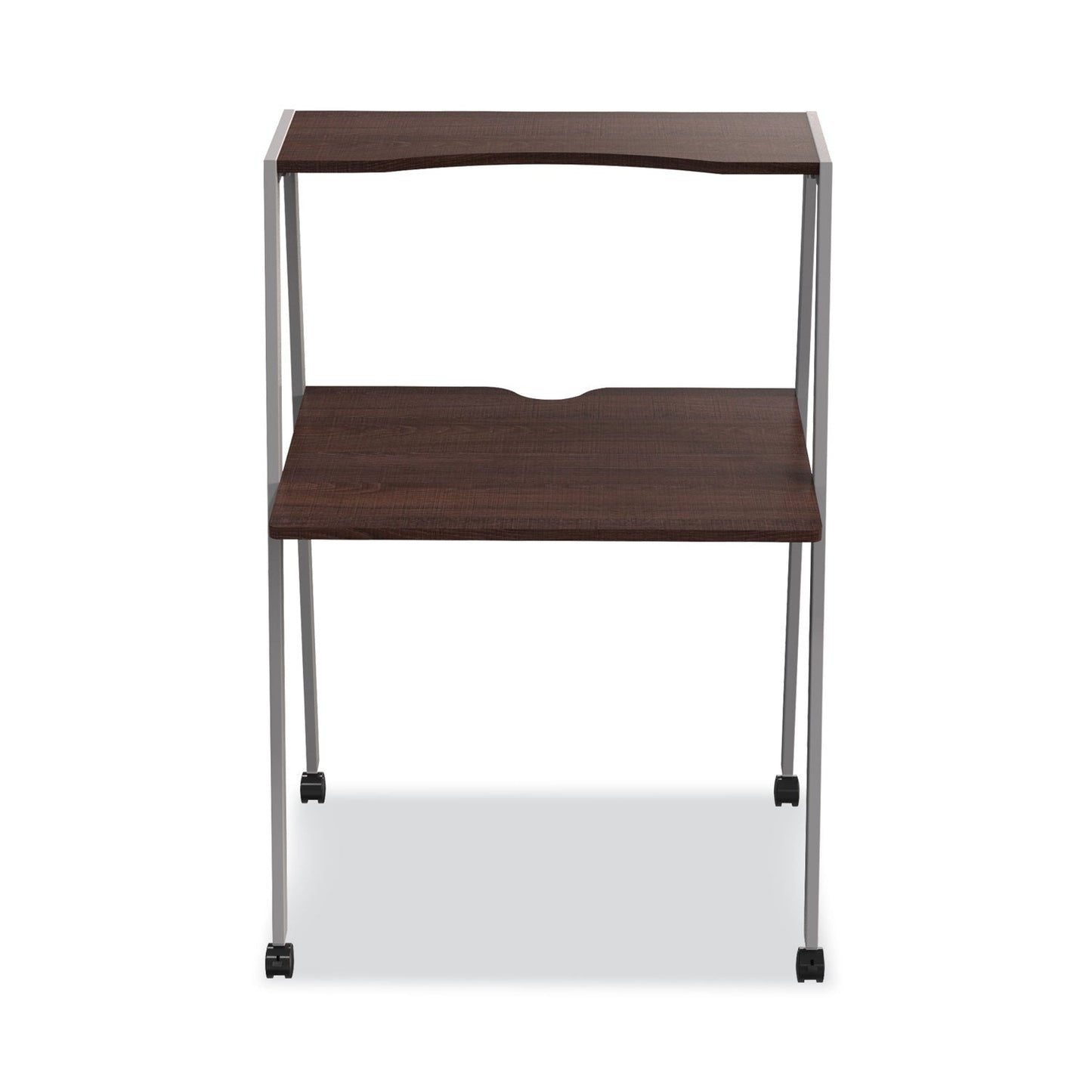 Linea Italia Kompass Flexible Home/Office Desk, 33" x 23.4" x 48", Mocha