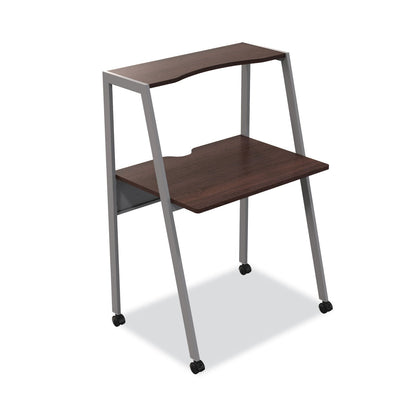 Linea Italia Kompass Flexible Home/Office Desk, 33" x 23.4" x 48", Mocha