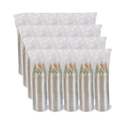 Dart Bare Eco-Forward RPET Cold Cups, 9 oz, Leaf Design, Clear/Green/Orange, 1,000/Carton