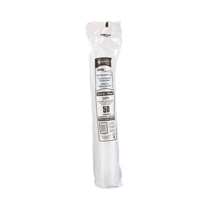 Dart Conex Clear Cold Cups, 24 oz, 50/Bag, 12 Bags/Carton