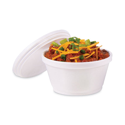 Dart Foam Container, 8 oz, White, 1,000/Carton