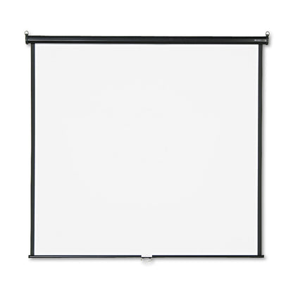 Quartet Wall or Ceiling Projection Screen, 70 x 70, White Matte Finish
