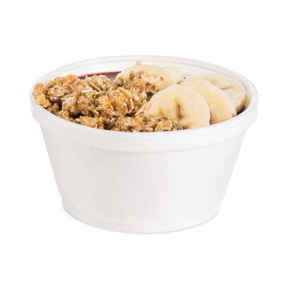 Dart Foam Container, 8 oz, White, 1,000/Carton