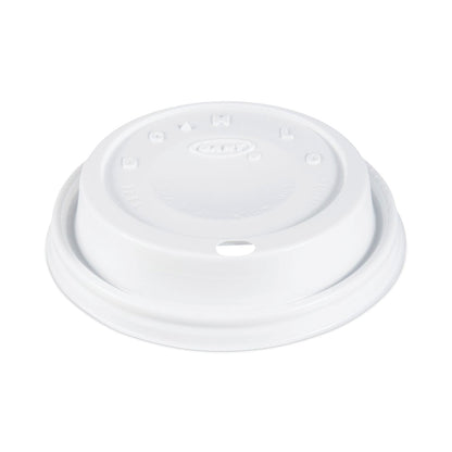Dart Cappuccino Dome Sipper Lids, Fits 12 oz, White, 1,000/Carton