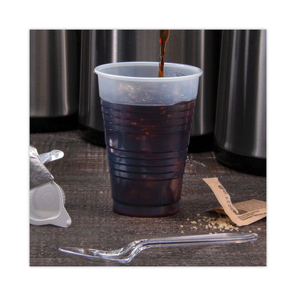 Dart High-Impact Polystyrene Cold Cups, 12 oz, Translucent, 1,000/Carton