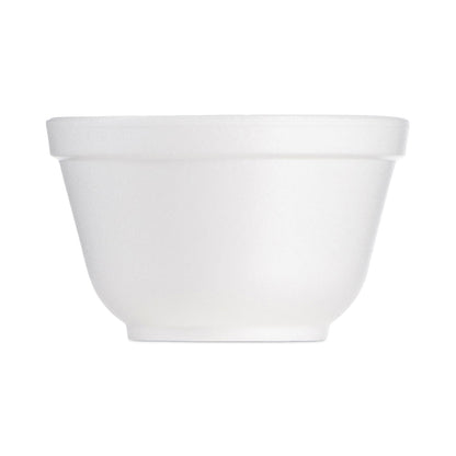 Dart Foam Container, Squat, 6 oz, White, 50/Pack, 20 Packs/Carton