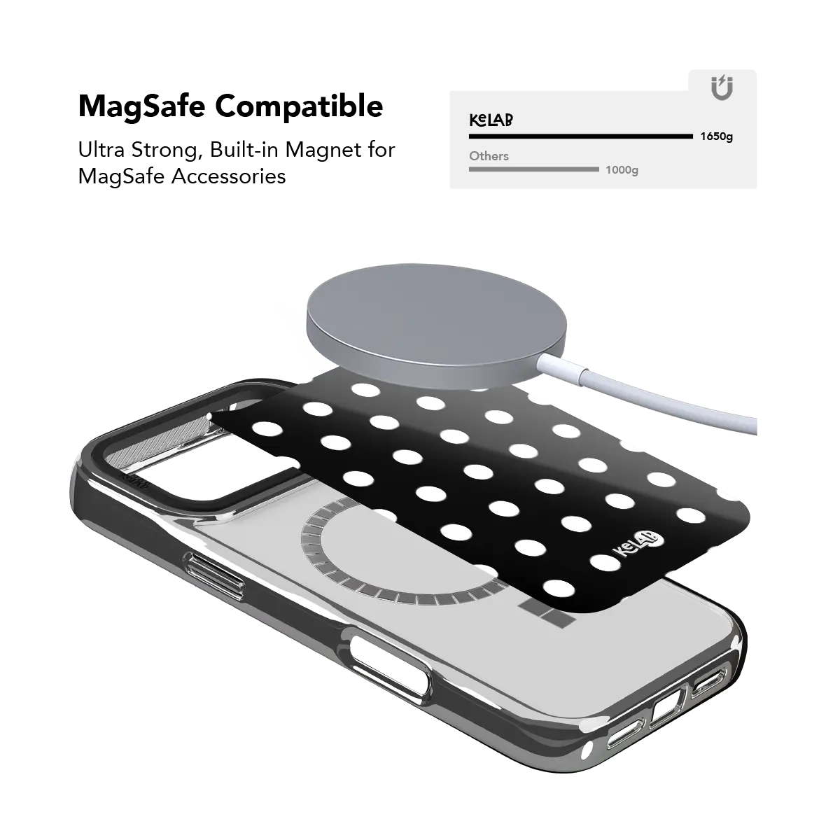 Domino Theory | Black and White Polka Dot iPhone Case