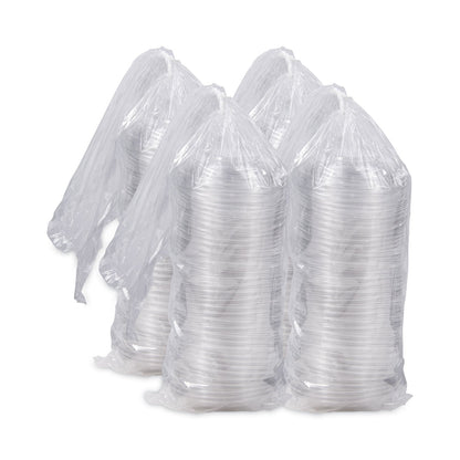 Dart PresentaBowls Clear Dome Lids, 7.3 Diameter x 1.1 h, Clear, Plastic, 63 Lids/Bag, 4 Bags/Carton