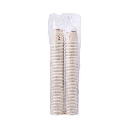 Dart Trophy Plus Dual Temperature Insulated Cups in Symphony Design, 8 oz, Beige, 100/Pack