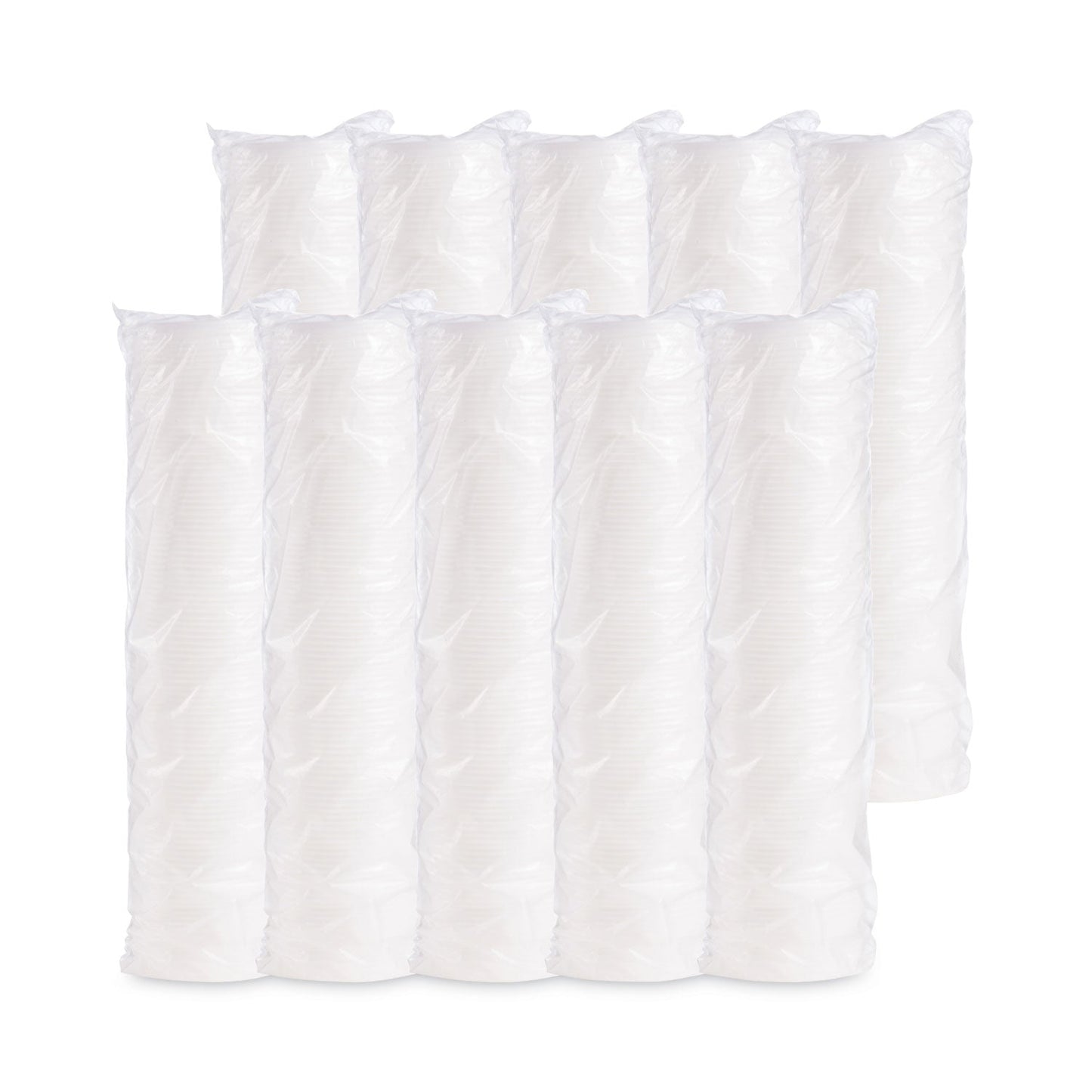 Dart Plastic Lids for Foam Containers, Vented, Fits 3.5-6 oz, White, 100/Pack, 10 Packs/Carton