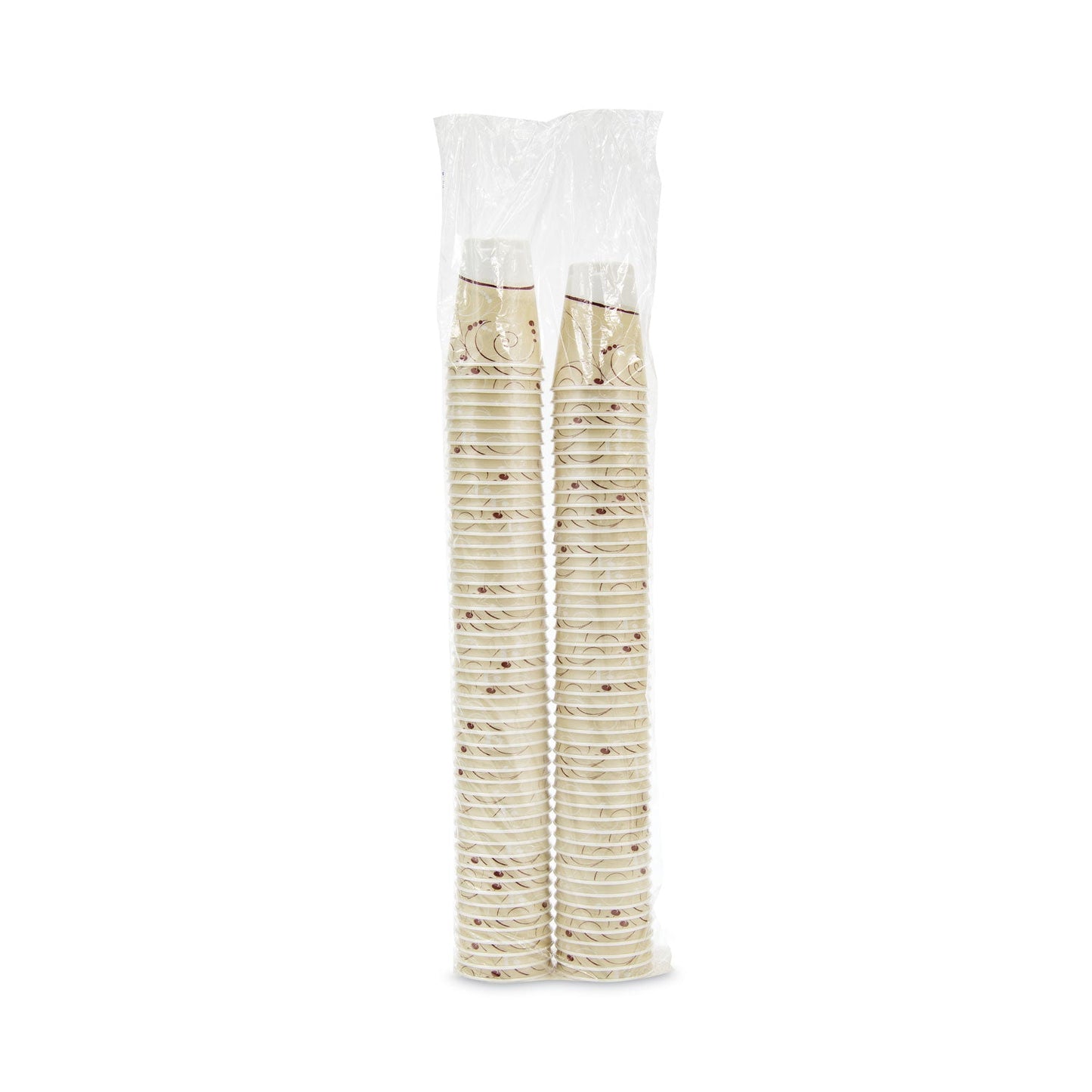 Dart Trophy Plus Dual Temperature Insulated Cups in Symphony Design, 12 oz, Beige, 1,000/Carton