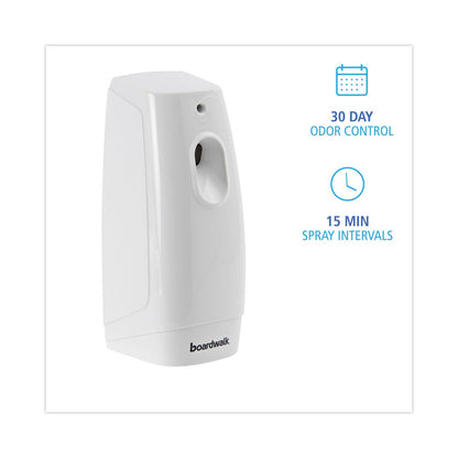 Boardwalk Classic Metered Air Freshener Dispenser, 4" x 3" x 9.5", White