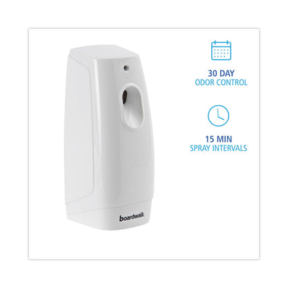 Boardwalk Air Freshener Dispenser Starter Kit, White, Cinnamon Sunset, 5.3 oz