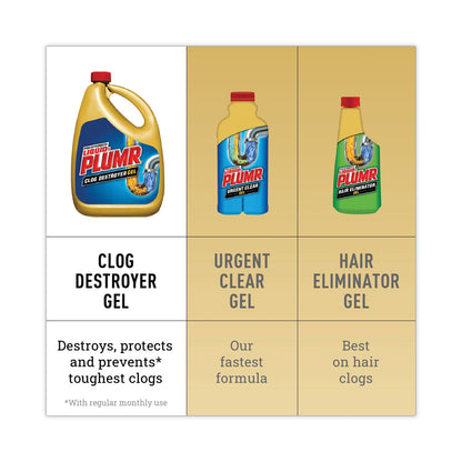 Liquid Plumr Clog Destroyer + PipeGuard, Gel, 80 oz