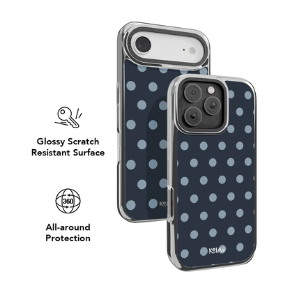 Abyssal Dot | Blue Polka Dot iPhone Case
