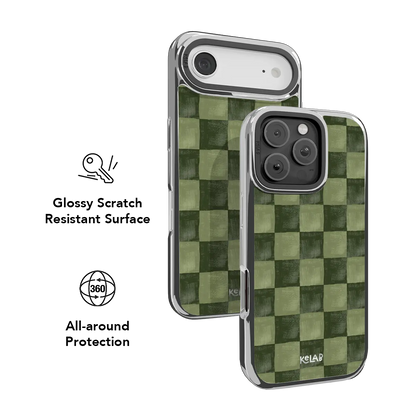 Juniper Grid | Green Checkered iPhone Case